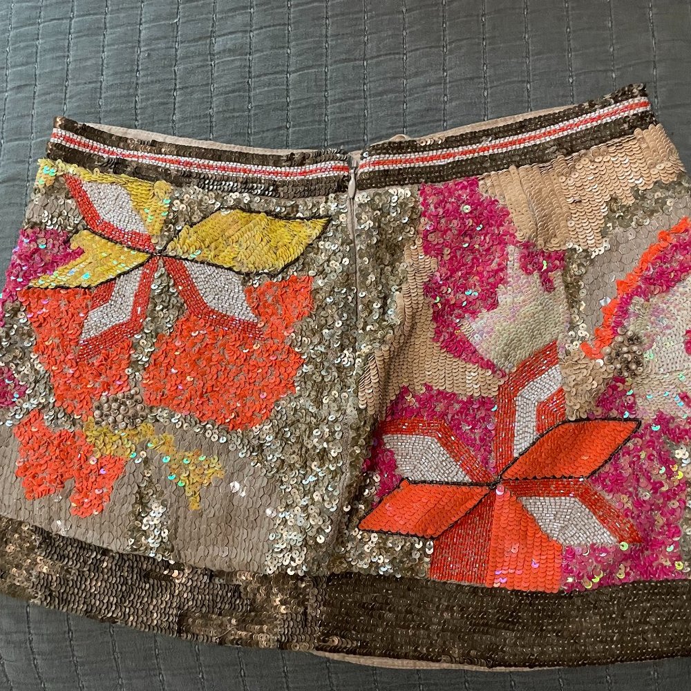 All saints sequins mini skirt
